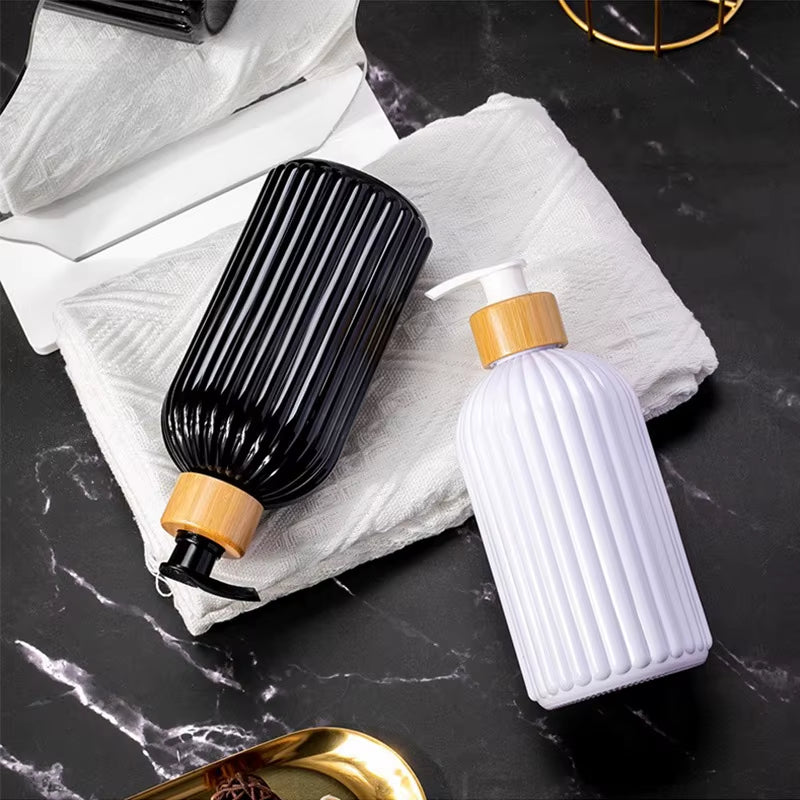 Inttox-Set de 2 Bouteilles de Luxe et avec plateau bambou