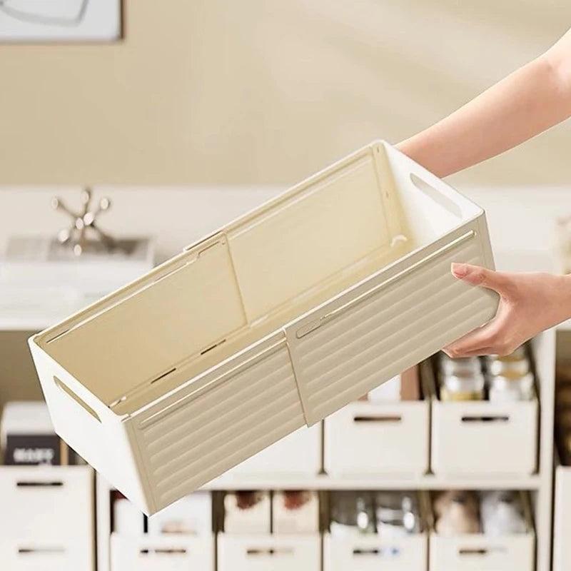 Inttox-Boîte de Rangement Télescopique Coulissante pour Armoire de Cuisine