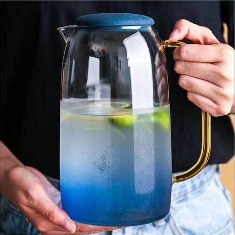 Inttox-Ensemble de Bouilloire Fraîche de Couleur de 1400ml avec Tasses, 7 piece