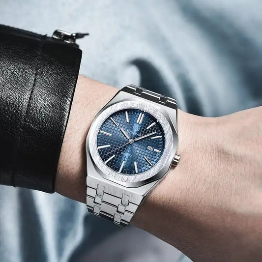 ⌚ BENYAR – Nouvelle Montre de Sport pour Hommes 🔵 | Design Unique | Bracelet Acier Inoxydable | Mouvement Quartz Précis | Élégance Moderne