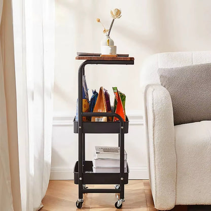 Inttox-🛒✨ Chariot de Rangement Ultra Fin & Moderne – Étanche & Antirouille 🧼🧺
