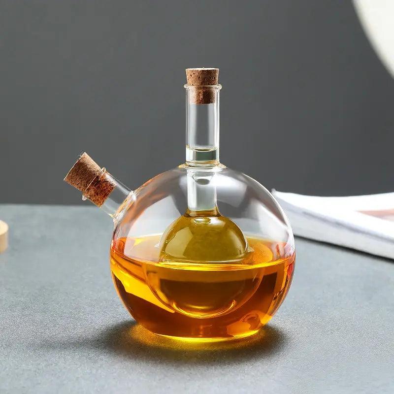 Inttox-Distributeur d'Huile et de Vinaigre 2 en 1, Bouteille à Cruet