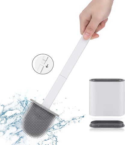 Inttox-La brosse de toilette en silicone Élégante offre une solution hygiénique et élégante au nettoyage.