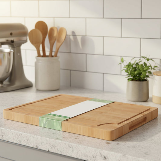 Inttox-Planche à Découper en Bambou Organique