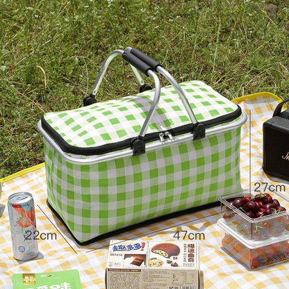 Inttox-Sac à lunch isolé avec couvercle, boîte de rangement pour camping