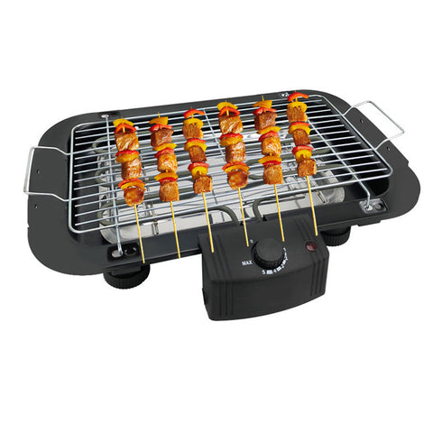 Inttox-Grill Barbecue Électrique Sans Fumée, Rôtissoire à Viande, Sans Carbone pour Utilisation Intérieure