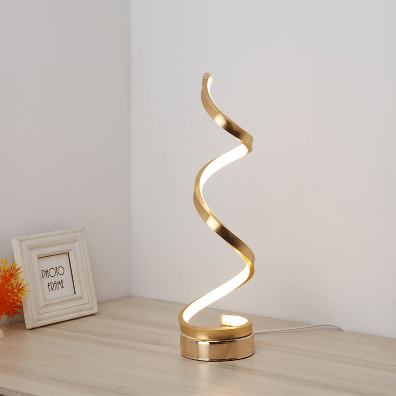 Inttox-Lampe de Table en Spirale Minimaliste Moderne