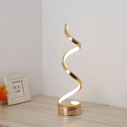 Inttox-Lampe de Table en Spirale Minimaliste Moderne
