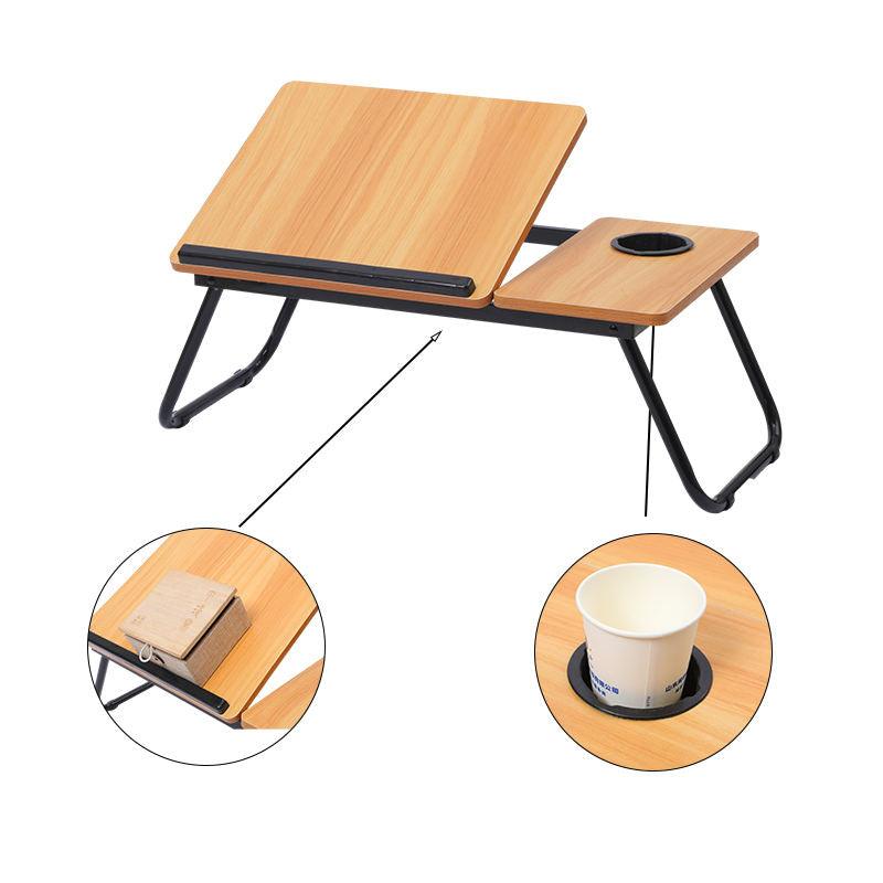 Inttox-Bureau de Lit Pliable Multifonction Caché pour Ordinateur Portable
