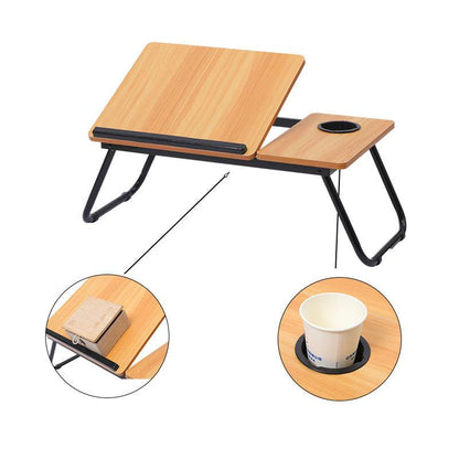 Inttox-Bureau de Lit Pliable Multifonction Caché pour Ordinateur Portable
