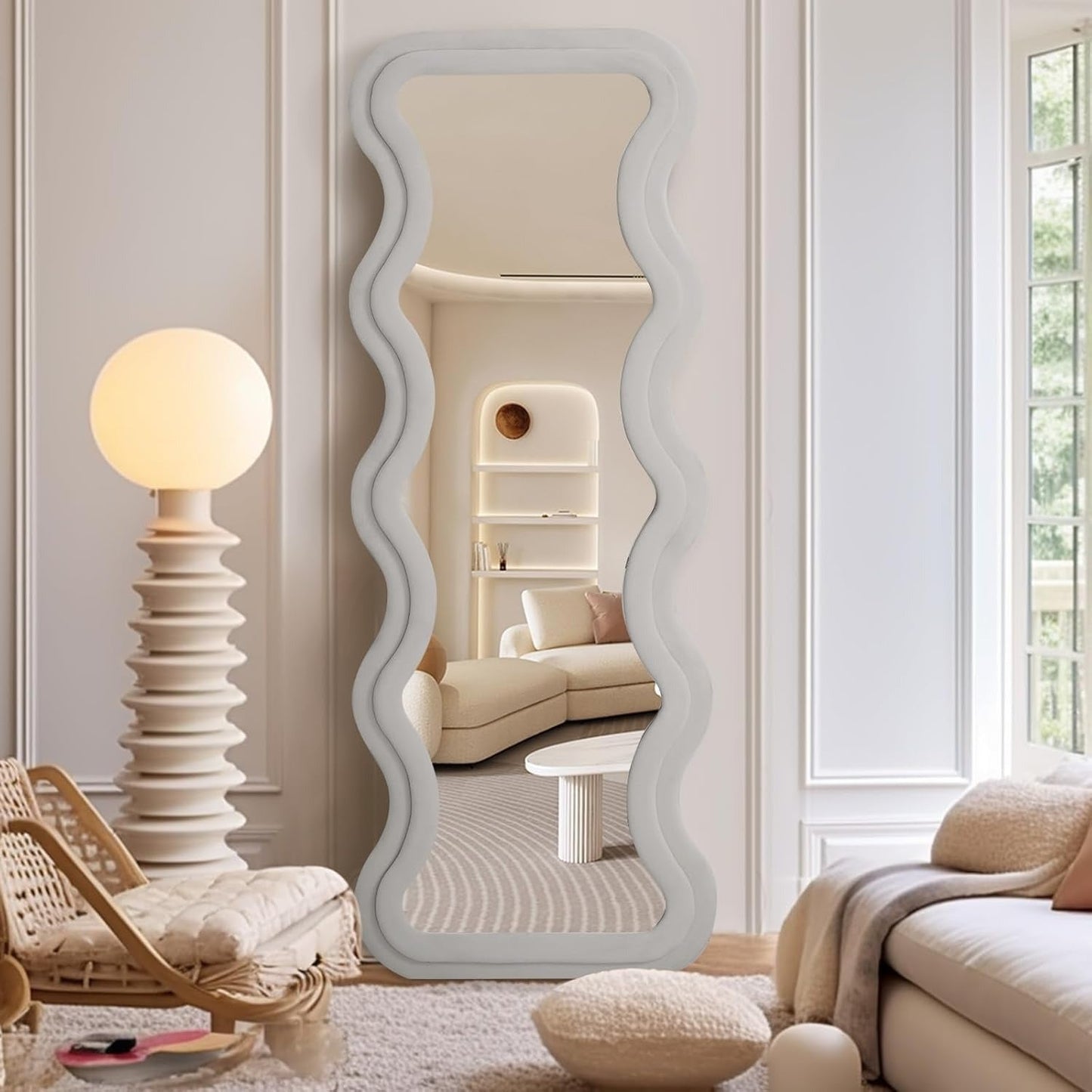 Inttox-🌊 Miroir Vague Luxe – Élégance Moderne & Déco Haut de Gamme ✨