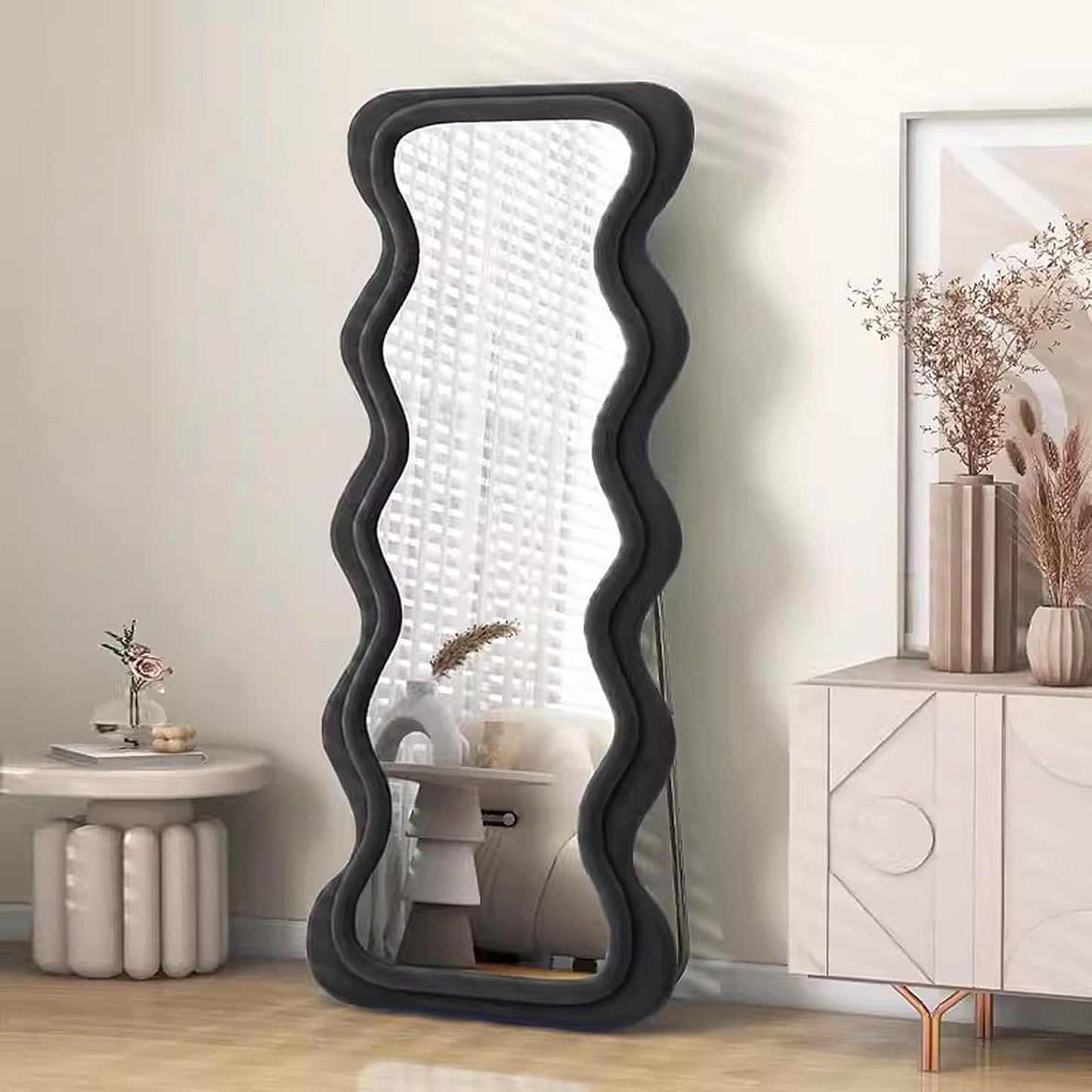 Inttox-🌊 Miroir Vague Luxe – Élégance Moderne & Déco Haut de Gamme ✨
