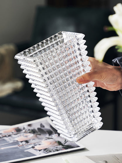 Inttox-Vase en Cristal Élégant - Élevez la Beauté de Votre Espace