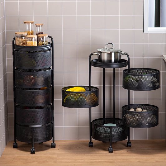 Inttox-Panier à légumes rotatif pour ranger les fruits et les articles ménagers