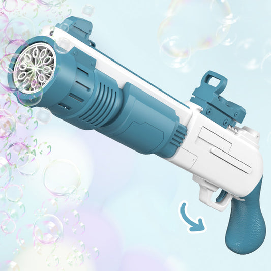 Inttox-Fusil à bulles à temps fugace Machine à bulles automatique à 10 trous avec lumière pour les enfants.