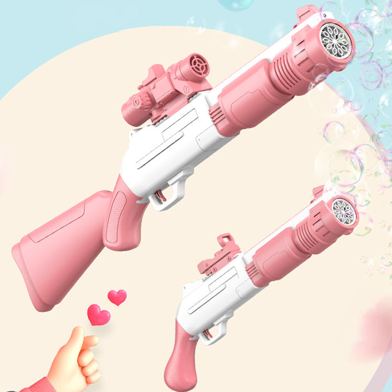 Inttox-Fusil à bulles à temps fugace Machine à bulles automatique à 10 trous avec lumière pour les enfants.