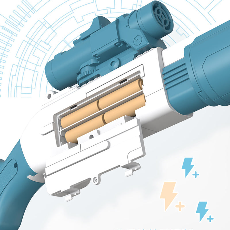 Inttox-Fusil à bulles à temps fugace Machine à bulles automatique à 10 trous avec lumière pour les enfants.