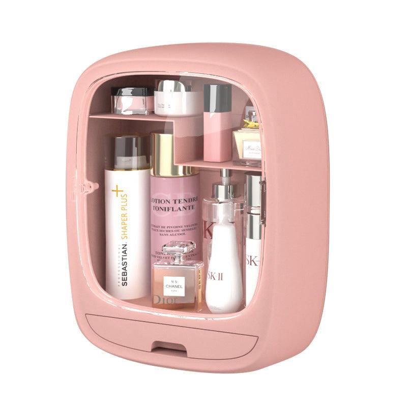 Inttox-Boîte de Rangement Murale en Plastique Transparent, Anti-Poussière pour Cosmétiques