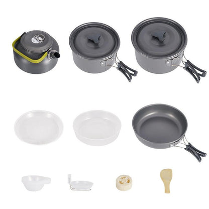 Inttox-Ustensile de Cuisine de Camping Portable en Alliage d'Aluminium - Inttox