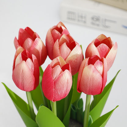 Inttox-🌷 Bouquet de Tulipes Artificielles 7 Têtes