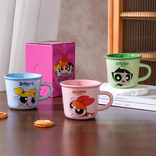 Inttox-💖2 Tasses Powerpuff Girls en céramique