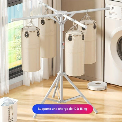 Inttox-Étendoir à Vêtements sur Trépied Réglable & Pliable