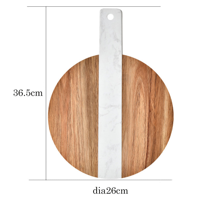 Inttox-Planche à Découper en Bois d’Acacia Naturel