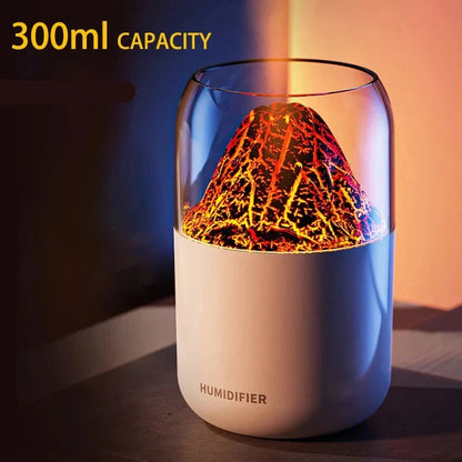 Inttox-💨 Humidificateur Volcan Silencieux – Effet Visuel & Air Purifié ✨