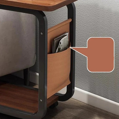Inttox-🛋️📚 Table d’Appoint en Forme de C – Pratique, Élégante & Gain de Place ☕