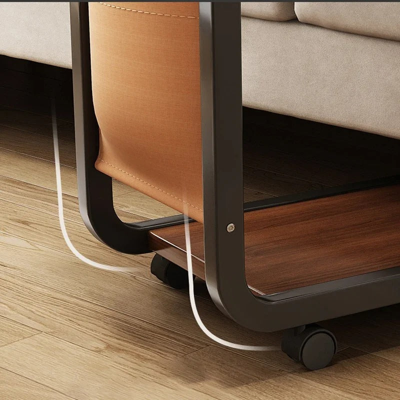 Inttox-🛋️📚 Table d’Appoint en Forme de C – Pratique, Élégante & Gain de Place ☕