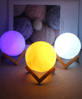 Inttox-Lampe Lune LED 3D Veilleuse Colorée pour Enfants - Inttox