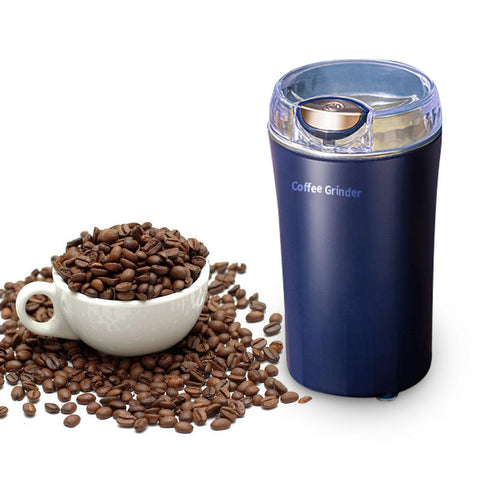 Inttox-Mini Moulin à Café Électrique pour Grains, Épices, Herbes et Plus avec Lames en Acier Inoxydable