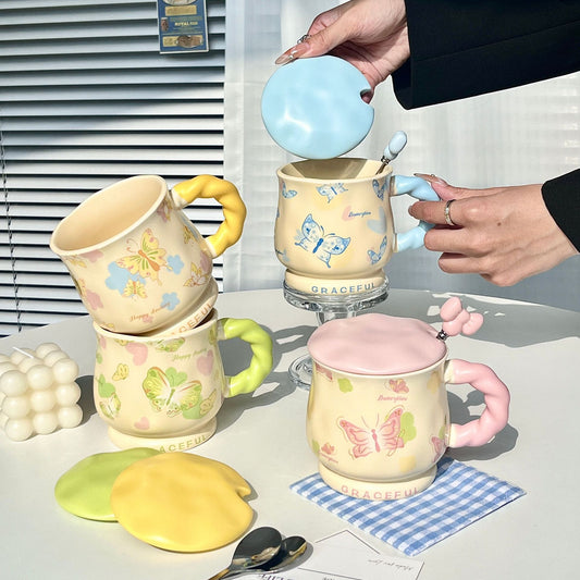Inttox-🦋 Tasse en céramique papillon Inttox – 2 piece ✨