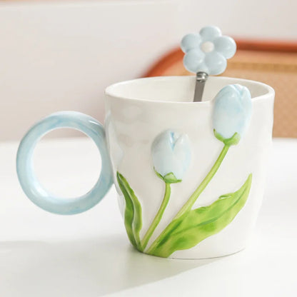 Inttox-🌷 2 Tasses en céramique tulipe Inttox