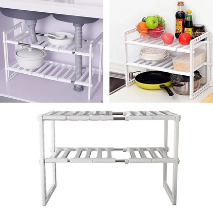Extensible Sous-Évier Organisateur - Cuisine et Salle de Bain