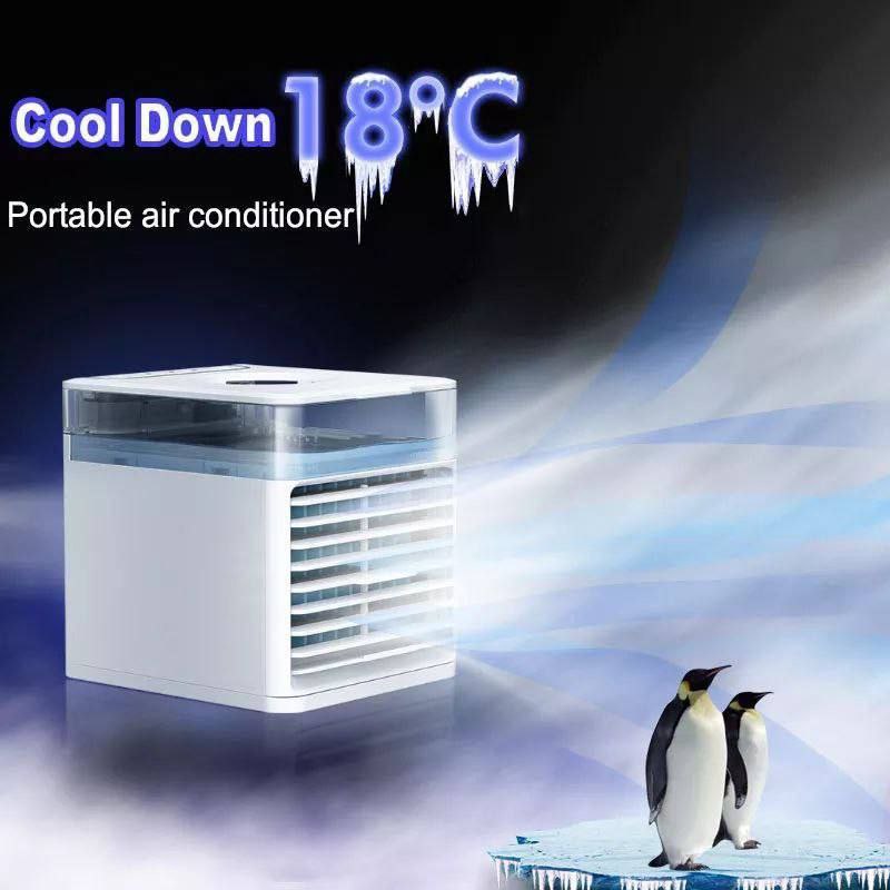 Inttox-mini Climatiseur portable COOL AIR refroidisseur magique avec de l'eau glacée 10 Heures
