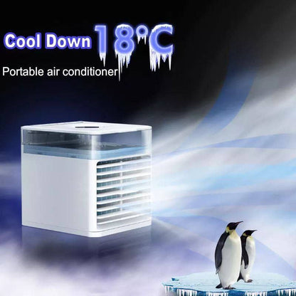 Inttox-mini Climatiseur portable COOL AIR refroidisseur magique avec de l'eau glacée 10 Heures