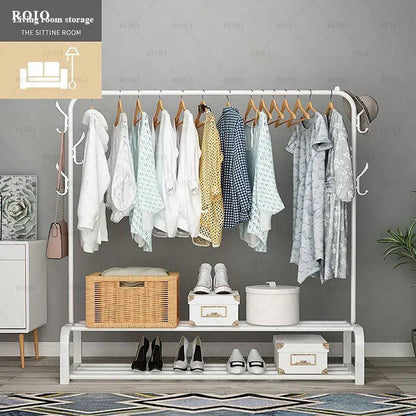 Inttox-Portant Vêtement Métallique YOUDENOVA avec Étagère et Crochets