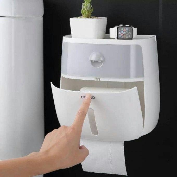 Inttox-Porte-papier hygiénique étanche Porte-serviettes en papier en plastique Salle de bain murale - Inttox