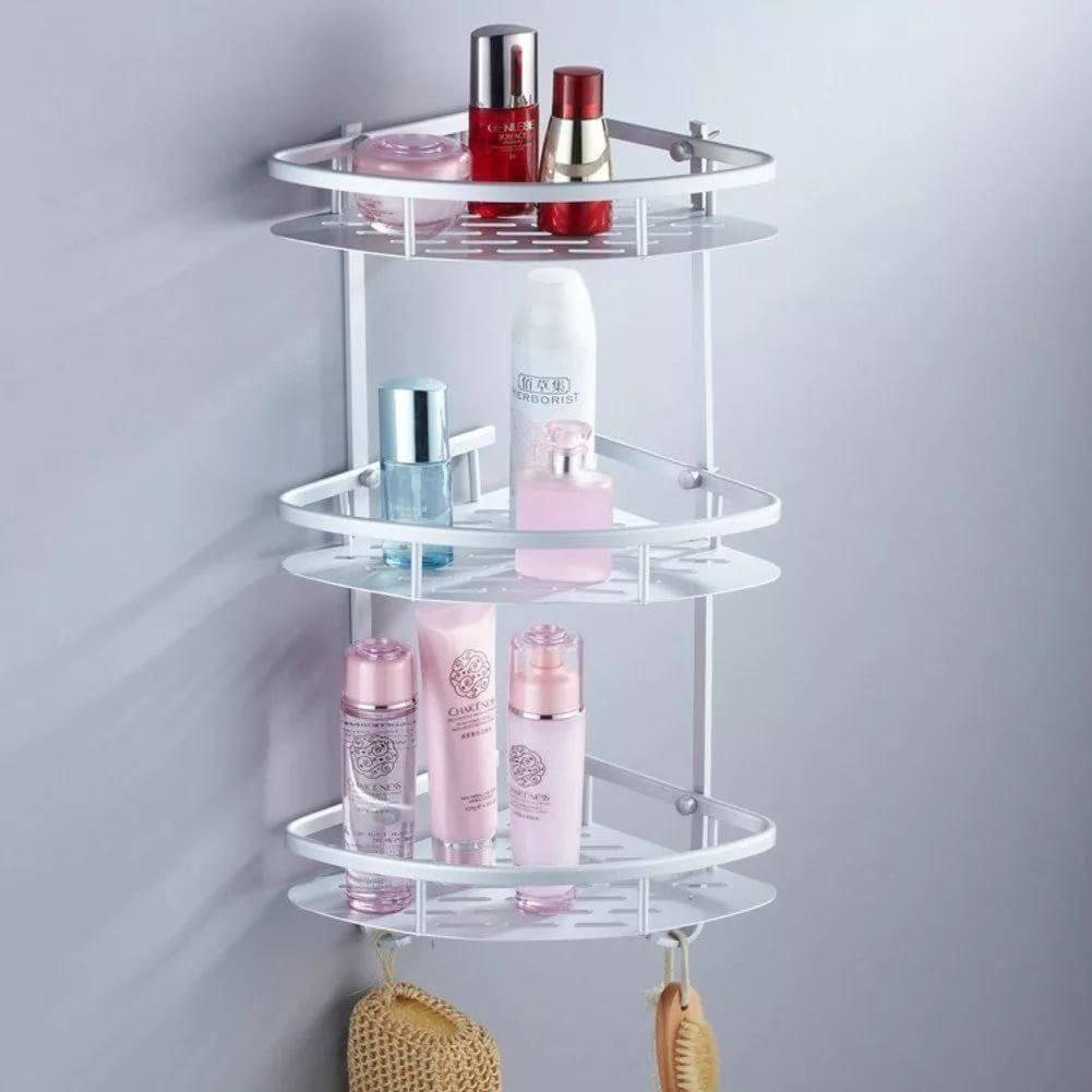 Inttox-Étagère de douche à 3 niveaux pour un rangement pratique du shampoing