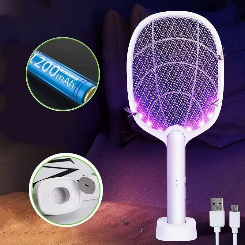 Inttox-Eleadsouq Tapette à mouches électrique pour moustiques