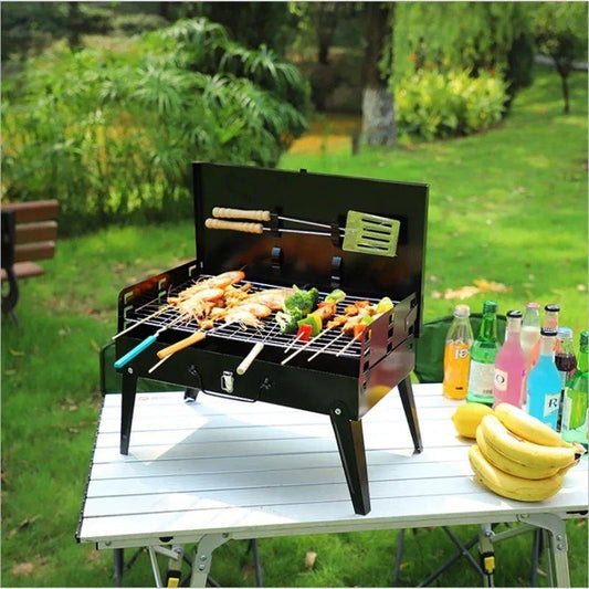 Inttox-Barbecue à Charbon Pliant Portable - Inttox