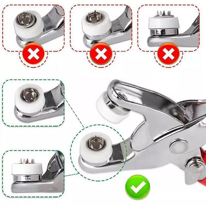 Inttox-pince à attache, outil de presse à double capuchon pour cuir