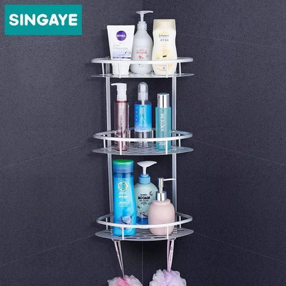 Inttox-Étagère de douche à 3 niveaux pour un rangement pratique du shampoing
