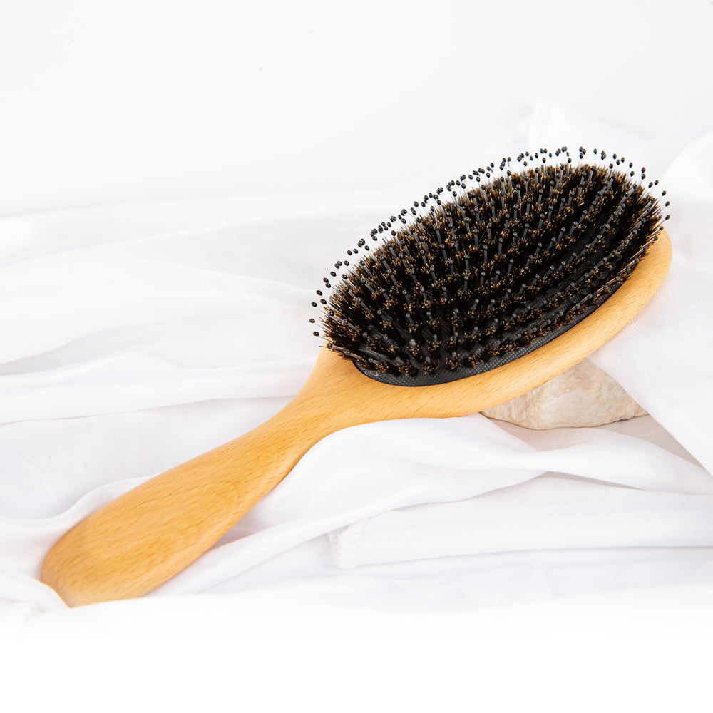 Inttox-Brosse à Cheveux Écologique en Bois