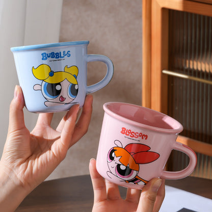 Inttox-💖2 Tasses Powerpuff Girls en céramique