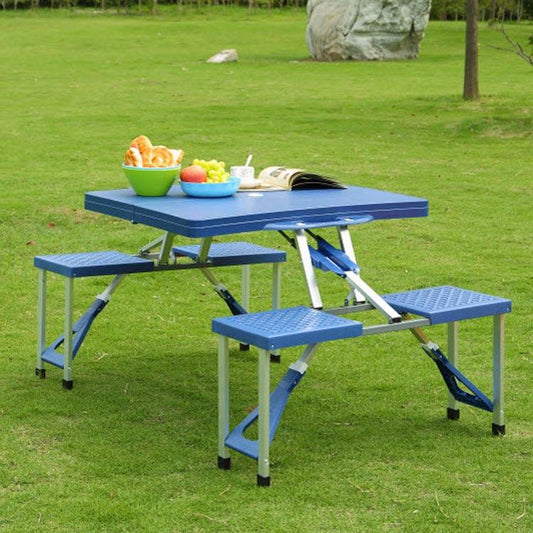 Inttox-Table Pliante Portable pour Camping Sauvage -  pour 4 Personnes