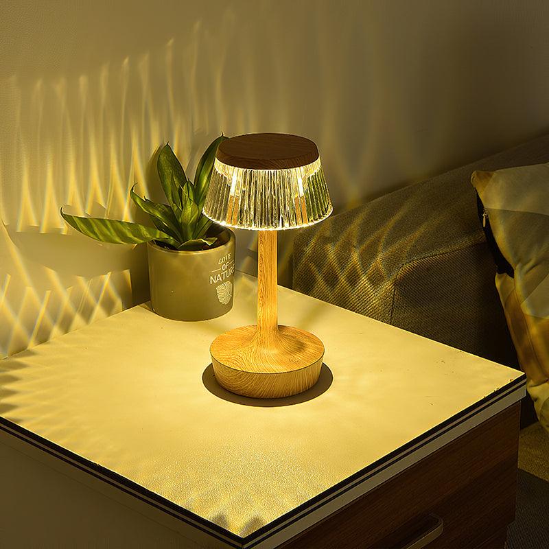 Inttox-Lampe LED Filaire en Cristal et Acrylique pour Table de Chevet, Chambre à Coucher