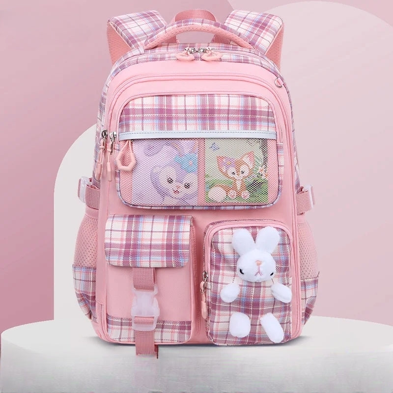 Inttox-🎒 Sac à Dos Inttox Bunny – Motif Lapin Rose, Doux & Mignon
