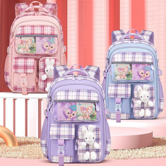 Inttox-🎒 Sac à Dos Inttox Bunny – Motif Lapin Rose, Doux & Mignon